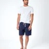 Dock Shorts - Navy -Joseph Turner Shop Mens Navy Dock Shorts MHSHDONAV 1