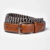Webbing Belt - Navy/Ecru