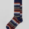 Fair Isle Socks - Navy