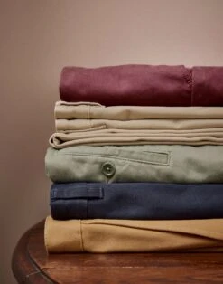 Flat Front Chinos - Navy -Joseph Turner Shop Mens Navy Flat Front Chinos MRCHFFDKN 6