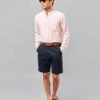 Flat Front Shorts - Navy -Joseph Turner Shop Mens Navy Flat Front Shorts MHSHFFDKN 1