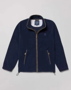 Coverdale Fleece Jacket - Navy -Joseph Turner Shop Mens Navy Fleece Jacket MOFLJANAV 3