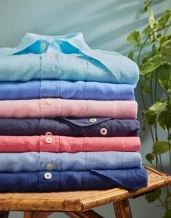 Linen Shirt Long Sleeve - Navy 11 Linen Shirt Long Sleeve - Navy -Joseph Turner Shop Mens Navy Long Sleeve Linen Shirt MCLNLSNVY 5