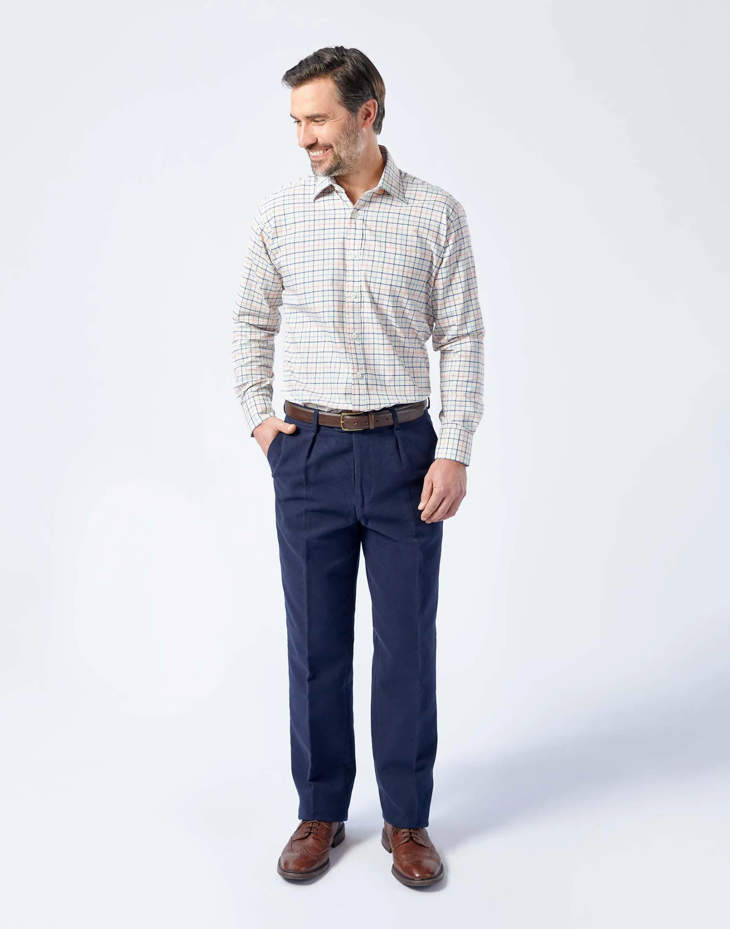 Moleskin Trousers - Navy 3 Moleskin Trousers - Navy