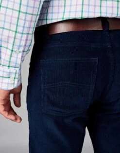 Needlecord Jeans - Navy 8 Needlecord Jeans - Navy -Joseph Turner Shop Mens Navy Needlecord Jeans MPJENCNAV 4