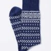 Nordic Socks - Navy -Joseph Turner Shop Mens Navy Nordic Socks MASNORNAV 1