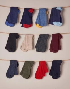 Heel & Toe Cotton Socks - Navy/Red -Joseph Turner Shop Mens Navy Red Cotton Heel Toe Socks MASOHTNVR 2