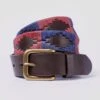 Polo Belt - Navy/Red -Joseph Turner Shop Mens Navy Red Polo Belt MABEPORNV 1
