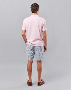 Seersucker Shorts - Navy -Joseph Turner Shop Mens Navy Stripe Seersucker Flat Front Shorts MHSHSSNAV 2