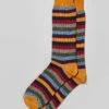 Striped Socks - Ochre -Joseph Turner Shop Mens Ochre Striped Socks MASSVSOCH 1