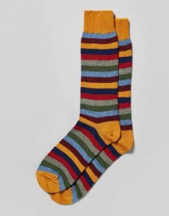 Striped Socks - Ochre