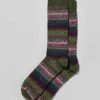 Fair Isle Socks - Olive