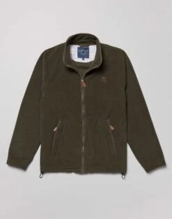 Coverdale Fleece Jacket - Olive -Joseph Turner Shop Mens Olive Fleece Jacket MOFLJAOLV 3
