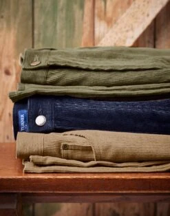 Needlecord Jeans - Olive -Joseph Turner Shop Mens Olive Needlecord Jeans MPJENCOLV 6