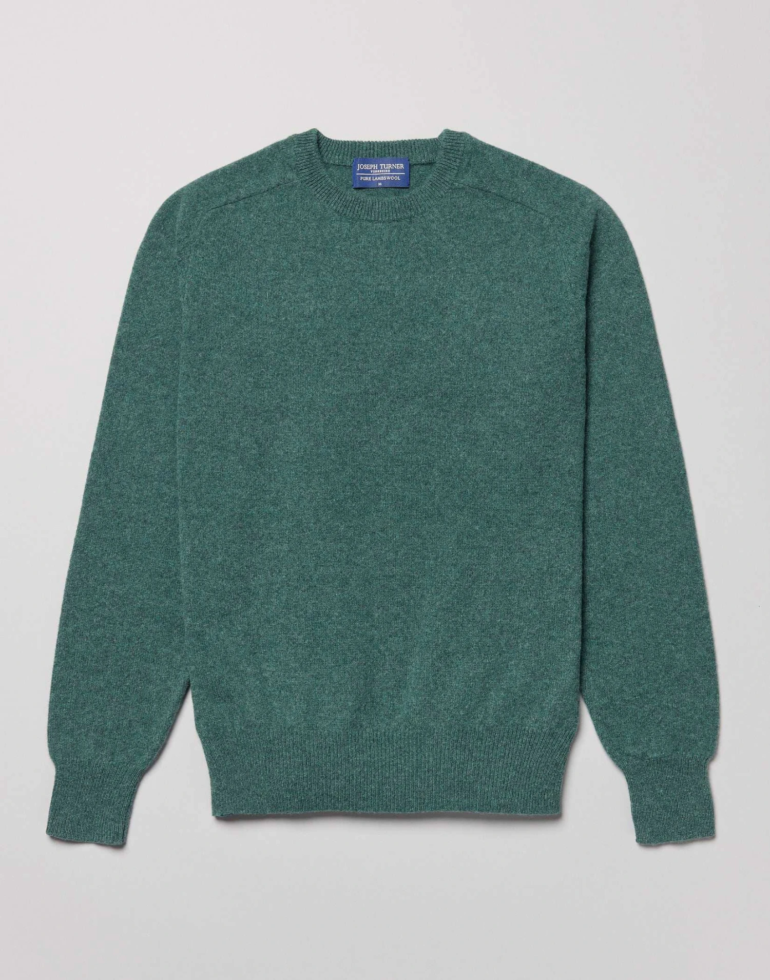 Lambswool Crew Neck Jumper - Pine 5 Lambswool Crew Neck Jumper - Pine - Image 3