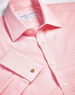 Pink Gingham Check Shirt