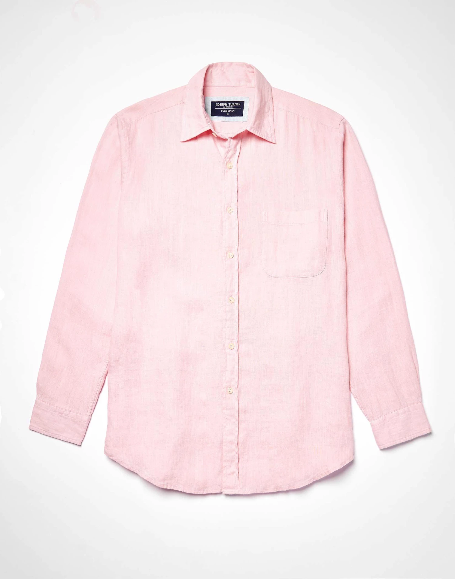Linen Shirt Long Sleeve - Pink 6 Linen Shirt Long Sleeve - Pink - Image 4