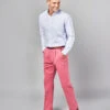 Pleated Front Chinos - Pink -Joseph Turner Shop Mens Pink Pleat Front Chinos MRCHINPIN 1
