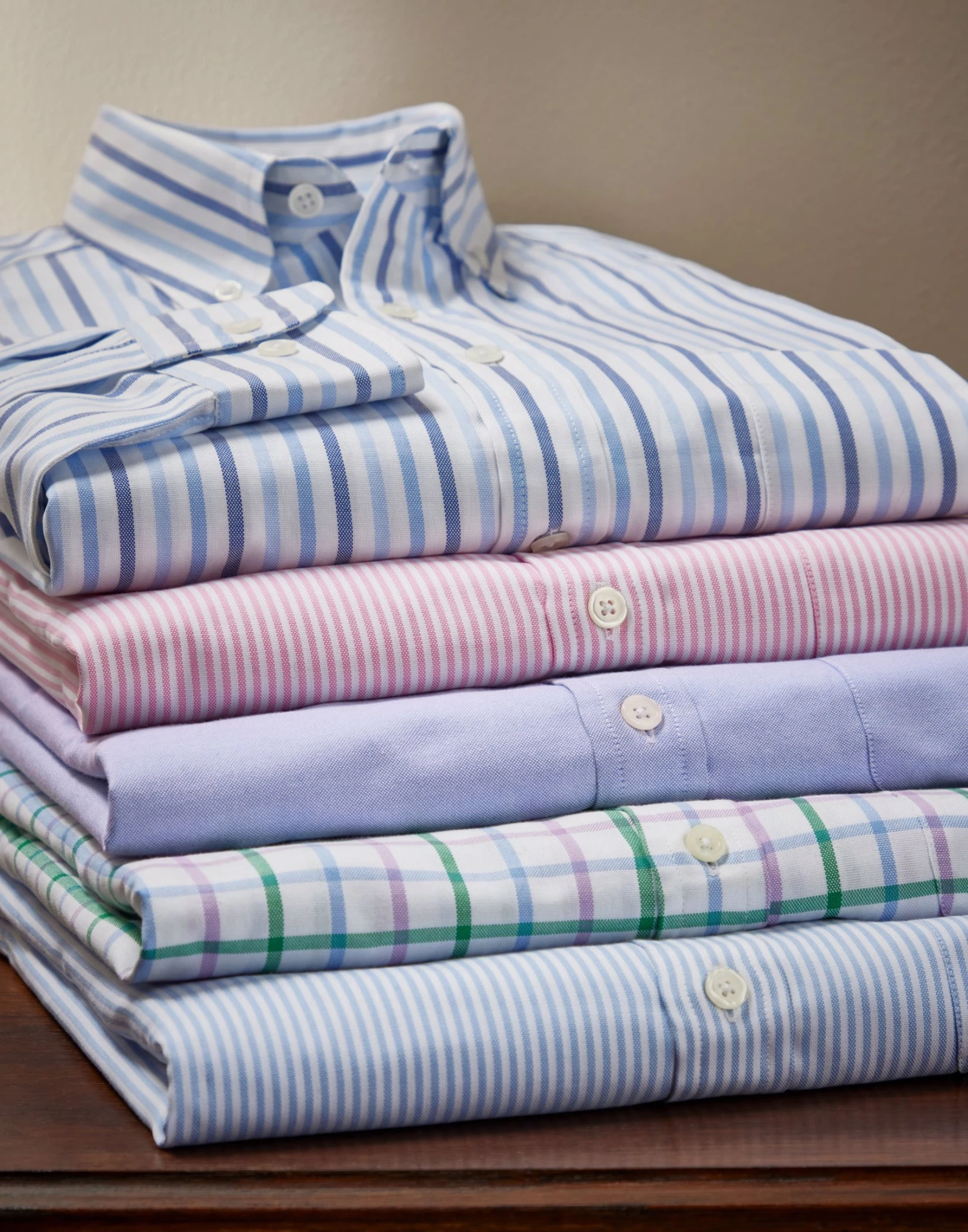 Button Down Oxford Shirt - Pink Stripe 8 Button Down Oxford Shirt - Pink Stripe - Image 6