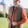 British Wool Nehru Gilet - Plain Weave