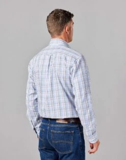 Casual Twill Shirt - Purple -Joseph Turner Shop Mens Purple Casual Twill Shirt MCCATWPUR 2