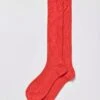 Classic Wool Long Socks - Red