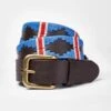 Polo Belt - Royal Stripe -Joseph Turner Shop Mens Royal Double Stripe Polo Belt MABEPORDS 1