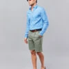 Pleated Front Shorts - Sage