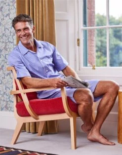 Short Pyjamas - Savoy Blue (fine)