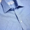 Blue Gingham Check Shirt - Short Sleeve -Joseph Turner Shop Mens Sky Gingham Formal Short Sleeve Shirt MSGIBS 1