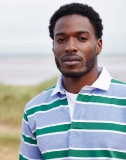 Rugby Shirt - Sky/Green