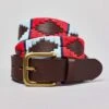 Polo Belt - Sky/Red -Joseph Turner Shop Mens Sky Red Polo Belt MABEPOSKR 1