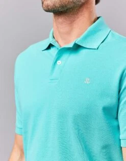 Pique Polo Shirt - Spearmint -Joseph Turner Shop Mens Spearmint Pique Polo Shirt MTPOLSSPM 4