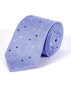 Spots On Sky Woven Silk Tie
