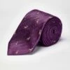 Stags On Purple Woven Silk Tie -Joseph Turner Shop Mens Stags Purple Woven Silk Tie MATW94 1