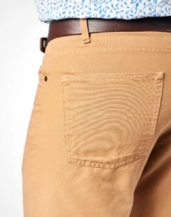 Canvas Jeans - Tan -Joseph Turner Shop Mens Tan Canvas Jeans MPJECVTAN 3
