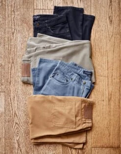 Canvas Jeans - Tan -Joseph Turner Shop Mens Tan Canvas Jeans MPJECVTAN 5