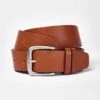 Casual Leather Belt - Tan