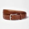 Classic Leather Belt - Tan -Joseph Turner Shop Mens Tan Formal Leather Belt MABEFMTAN 1