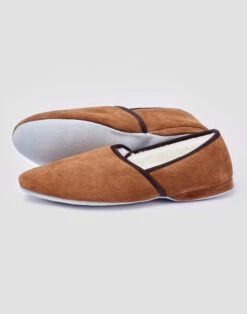 Grecian Sheepskin Slipper - Tan