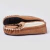 Sheepskin Moccasin Slipper - Tan Suede 1 Sheepskin Moccasin Slipper - Tan Suede -Joseph Turner Shop Mens Tan Sheepskin Loafer MFSLSMTAN 1