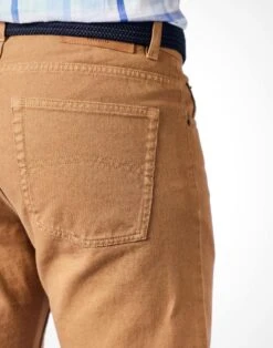 Twill Jeans - Tan -Joseph Turner Shop Mens Tan Twill Jeans MPJETWTAN 3