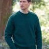 Shetland Crew Neck Jumper - Teal