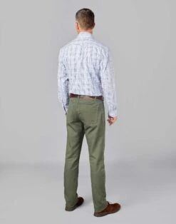 Twill Jeans - Thyme -Joseph Turner Shop Mens Thyme Twill Jeans MPJETWTHY 2