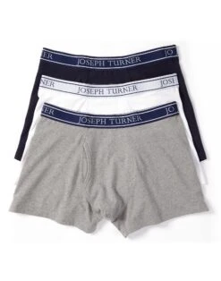 Cotton Trunks - White -Joseph Turner Shop Mens White Cotton Trunks MACTTRWHT 2