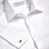 White Herringbone Shirt -Joseph Turner Shop Mens White Herringbone Formal Textured Shirt MSHWHT 1