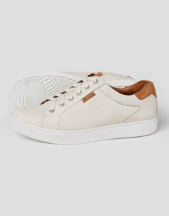 Belgravia Trainers - White/Tan