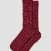 Combed Cotton Socks - Wine
