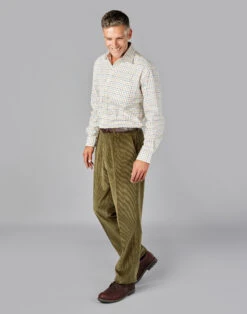 Corduroy Trousers - Moss