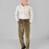 Corduroy Trousers - Khaki -Joseph Turner Shop c24ab1e5 mens khaki corduroy trousers mrcordkha 1
